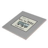 Carreau Le rv campant mignon "ceci est comment nous (Côté)