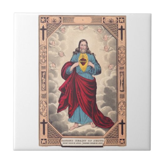 Carreau Le Sacré-Cœur de Jésus (Devant)