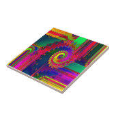 Carreau Le saignement colore la fractale (Côté)