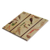 Carreau Le sarcophage du détail o de Psamtik I (664-610 (Côté)