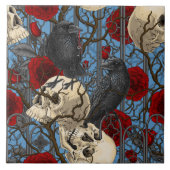 Carreau Le secret de Raven. Illustration gothique sombre e (Devant)