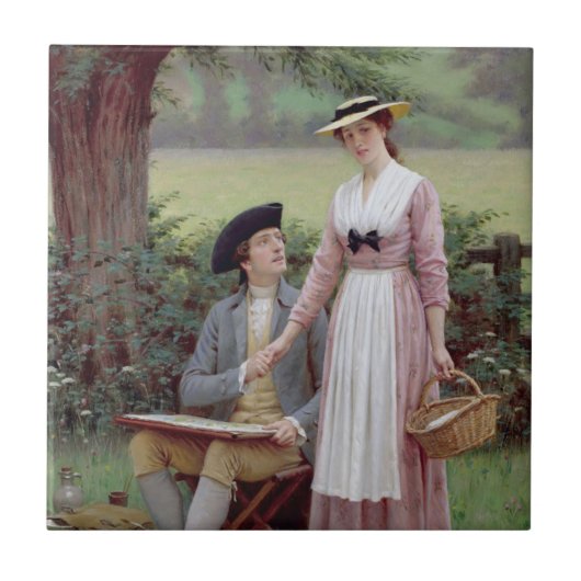 Carreau Le Seigneur de Burleigh et son Véritable Amour (Devant)