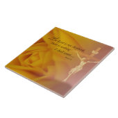 Carreau Le Seigneur est Berger, Croix & Rose Jaune (Côté)