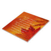 Carreau Le Seigneur Vous Bénit, Numéros 6:24-26, Feuilles (Côté)