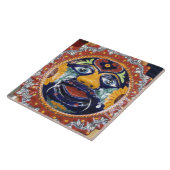 Carreau Le soleil de style de Talavera de Mexicain (Côté)