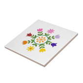 Carreau Le style scandinave fleurit la roue (Côté)