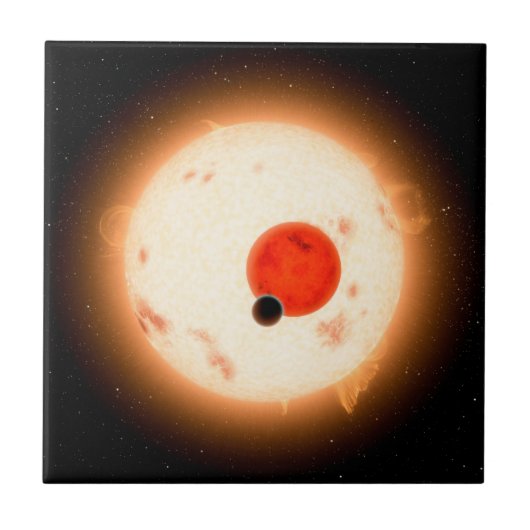 Carreau Le système Kepler-16. (Devant)