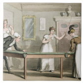 Carreau Le Tableau de billard, 'de la visite de Dr. Syntax (Devant)