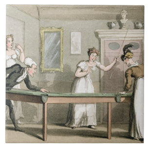 Carreau Le Tableau de billard, 'de la visite de Dr. Syntax