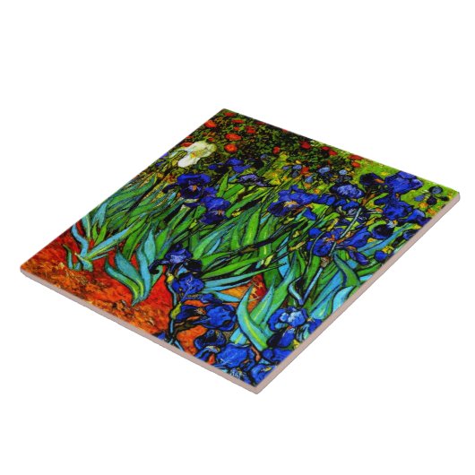 Carreau Le tableau de Van Gogh, Irises (Côté)