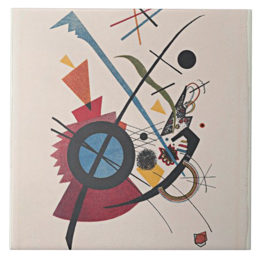 Carreau Le tableau de Wassily Kandinsky, Violett. (Devant)