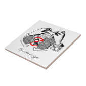 Carreau Le téléphone est sur Knit Thunder_Cove (Côté)