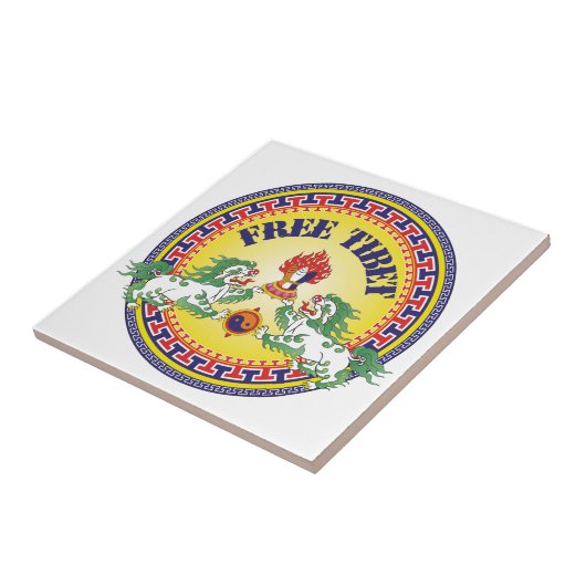 Carreau Le Thibet libre rond (Côté)