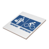 Carreau Le Travail Est Important, Le Cyclisme Est Importan (Côté)