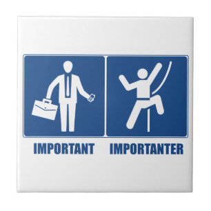 Carreau Le Travail Est Important, L'Escalade Est Important