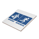 Carreau Le Travail Est Important, L'Exécution Est Importan (Côté)