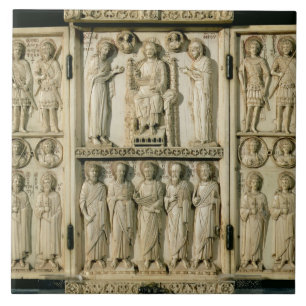 Carreau Le triptyque de Harbaville dépeignant le Christ