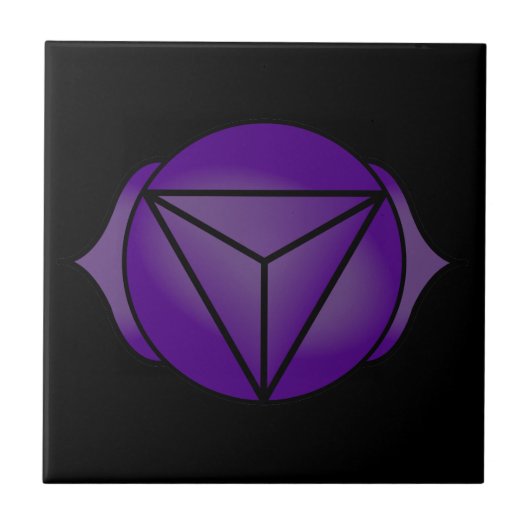 Carreau Le troisième oeil Chakra (Devant)