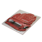 Carreau Le trône du poumon de Ch'ien d'empereur (1736-95) (Côté)