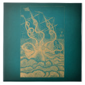 Carreau Le vaisseau-pieuvre géant attaquant le Turquoise A (Devant)