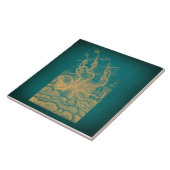 Carreau Le vaisseau-pieuvre géant attaquant le Turquoise A (Côté)