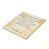 Carreau Le vers de bible soit un exemple (Côté)