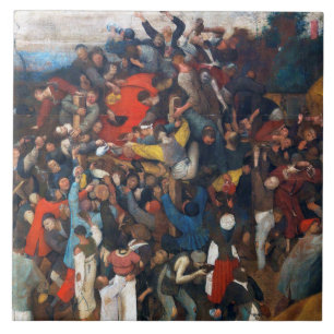 Carreau Le vin de Saint Martin, Pieter Bruegel