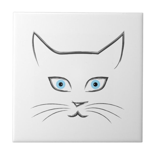 Carreau Le visage de Chat (Devant)