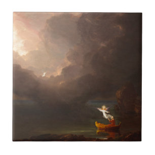 Carreau Le voyage de la vie Vieille Âge Thomas Cole 1842