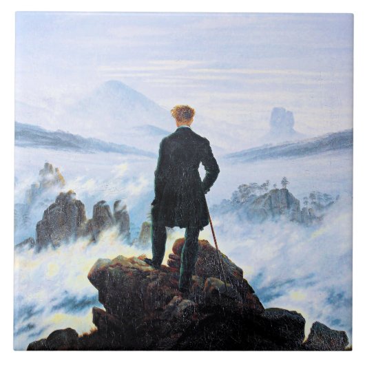 Carreau Le Wanderer, la peinture d'art, (Devant)