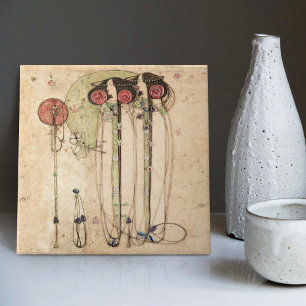 Carreau Le Wassail Mackintosh Art Nouveau Mur Décor Cera