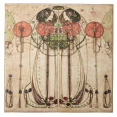 Carreau Le Wassail Mackintosh Art Nouveau Mur Décor Cera (Devant)