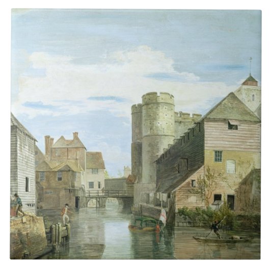 Carreau Le Westgate, Cantorbéry (bodycolour sur le papier) (Devant)