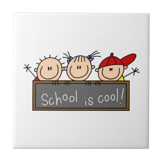 Carreau L'école c'est cool (Devant)