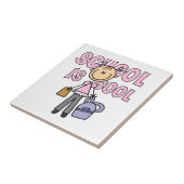 Carreau L'école des filles c'est cool (Côté)