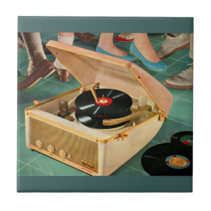 Carreau Lecteur d'enregistrement portable des années 1950