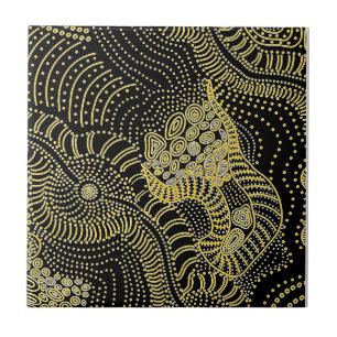 Carreau Lecteur sur la ligne pointillée - Graphique autoch