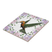 Carreau L'élégance de la nature : Vol d'oiseau de colibri (Côté)