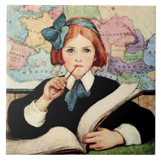 Carreau L'Élève par Jessie Willcox Smith (Devant)