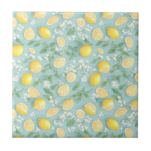 Carreau Lemon Kitchen Lemons Motif (Devant)