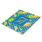 Carreau Lemon Tree Ocean Blue MONOGRAM (Côté)