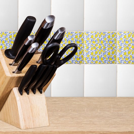 Carreau Lemons Blue Mediterranean