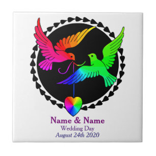 Carreau L'ensemble du Rainbow Gay Mariage Carrelage cadeau