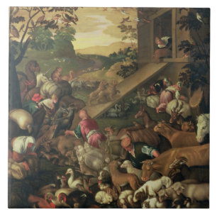 Carreau L'entrée des animaux dans l'arche