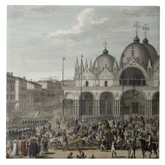 Carreau L'entrée du Français dans Venise et le vol (Devant)