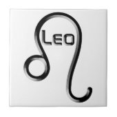 Carreau LEO, Conception abstraite du signe zodiaque, (Devant)