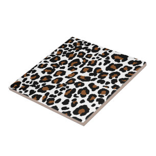 Carreau Leopard Big Cat Fur Motif Imprimer