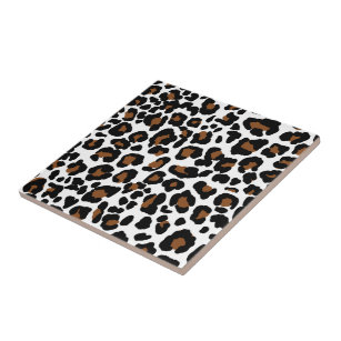 Carreau Leopard Big Cat Fur Motif Imprimer