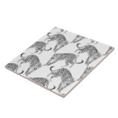 Carreau Léopard blanc noir (Côté)