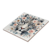 Carreau Leopard et rose (Côté)